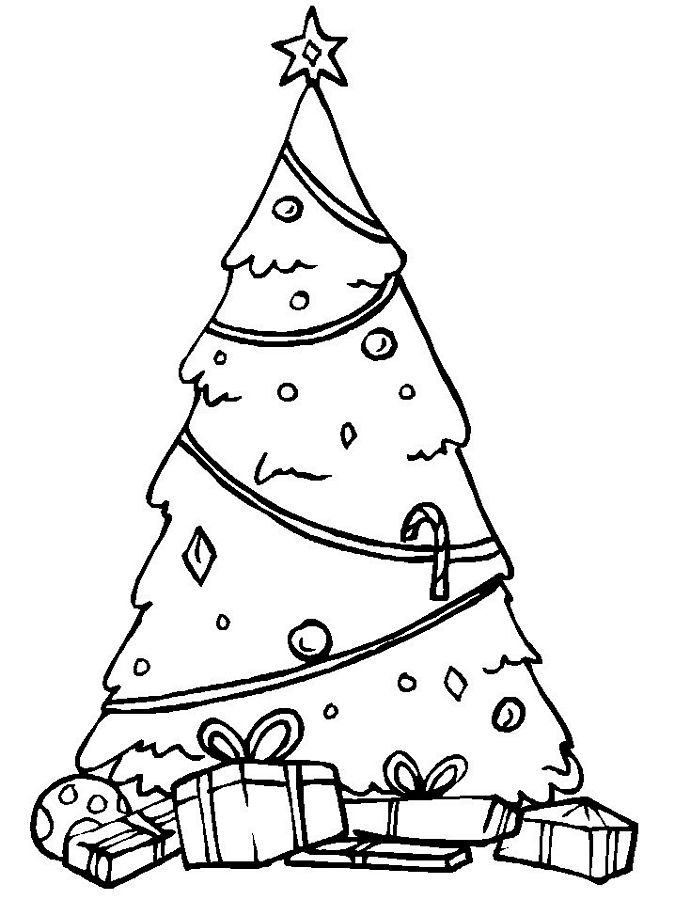 Free Christmas Tree Colouring Pages For Kidsf2e9 Coloring Page