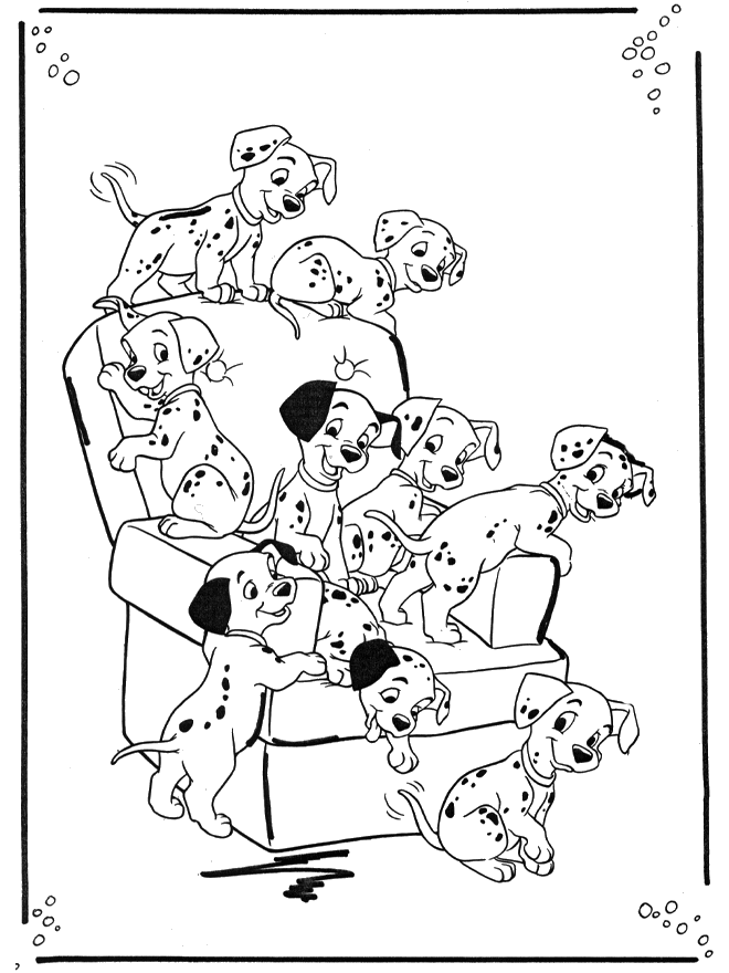 Free Dalmatians  For Kids91b9 Coloring Page