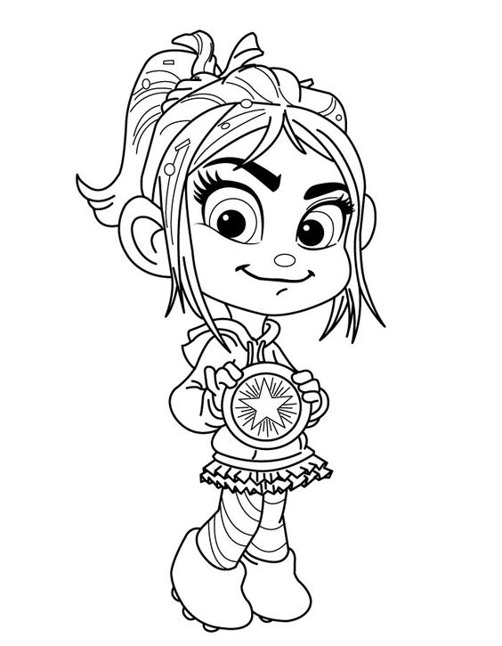 Free Downloadable Wreck-it Ralphs Coloring Page