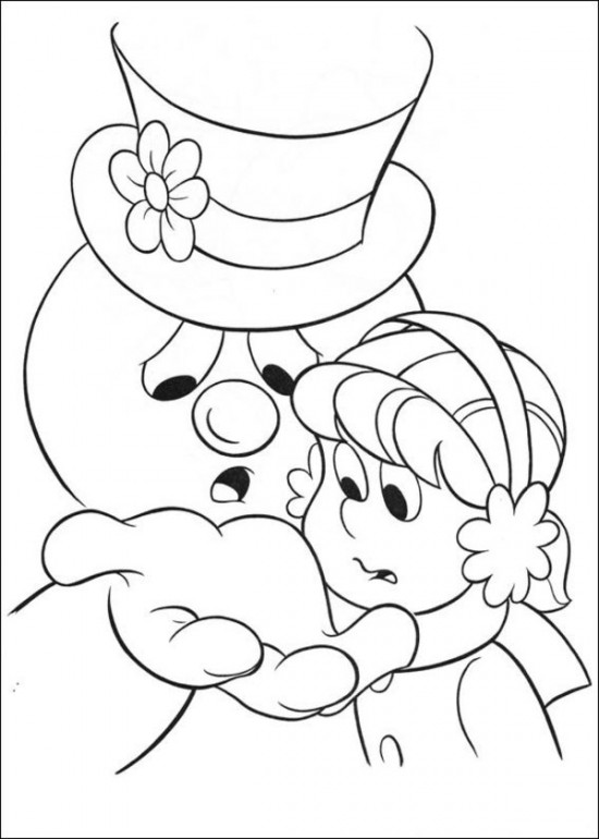 Free Frosty the Snowman coloring pages