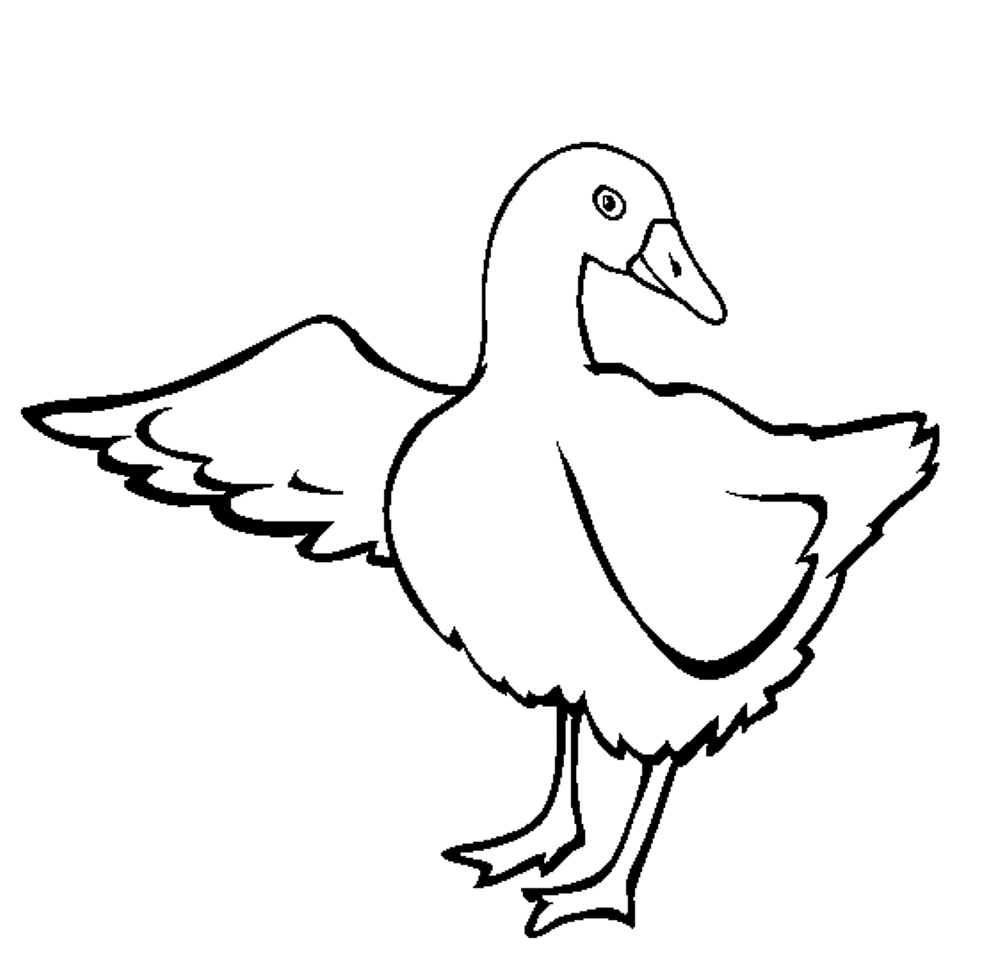 Free Goose Printable Animal Sc452 Coloring Page