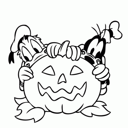 Free Halloween Disney Coloring Page