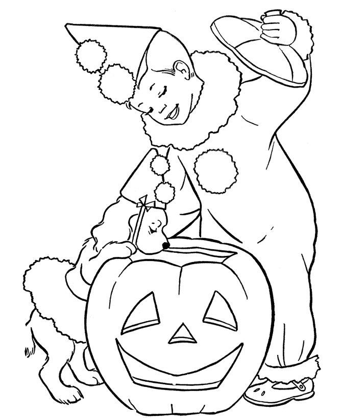 Free Halloween For Kids To Print Coloring Page