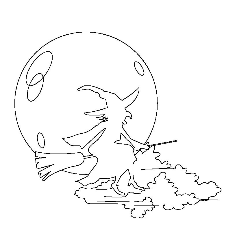 Free Halloween Witches Coloring Page