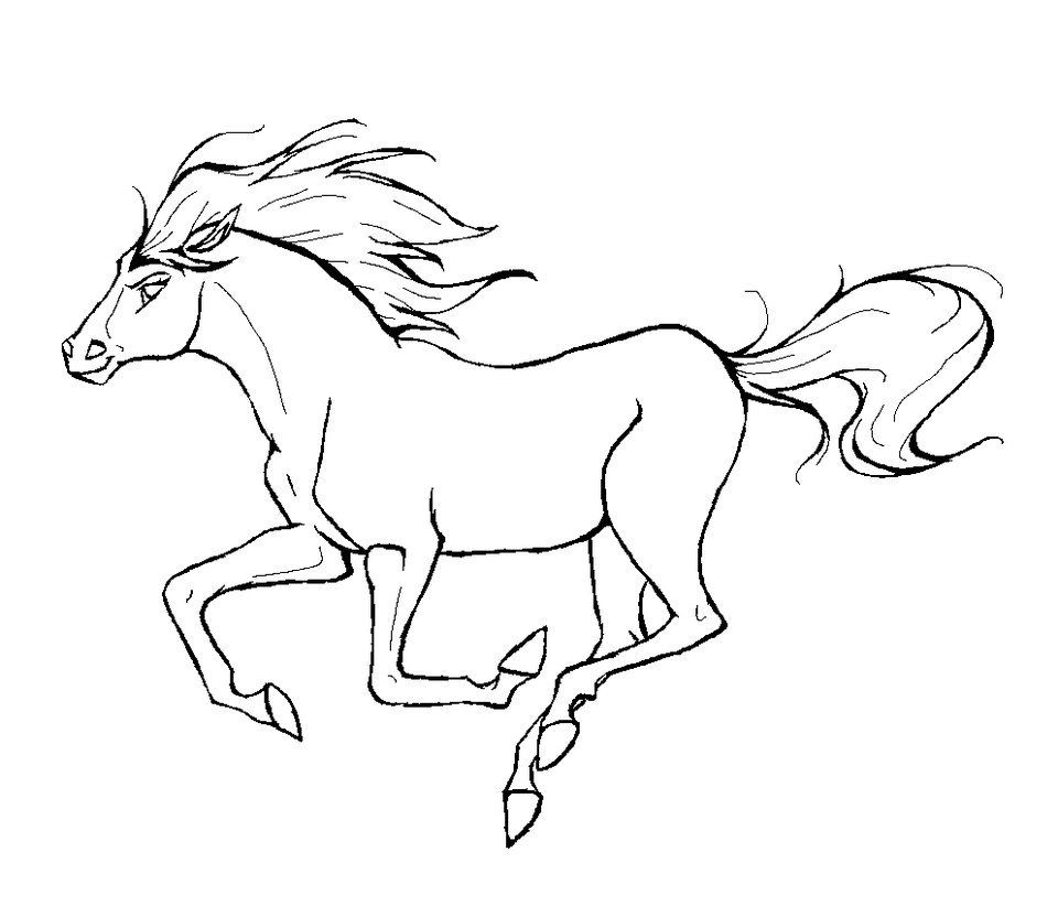 Free Horse S Animalsd3c3 Coloring Page