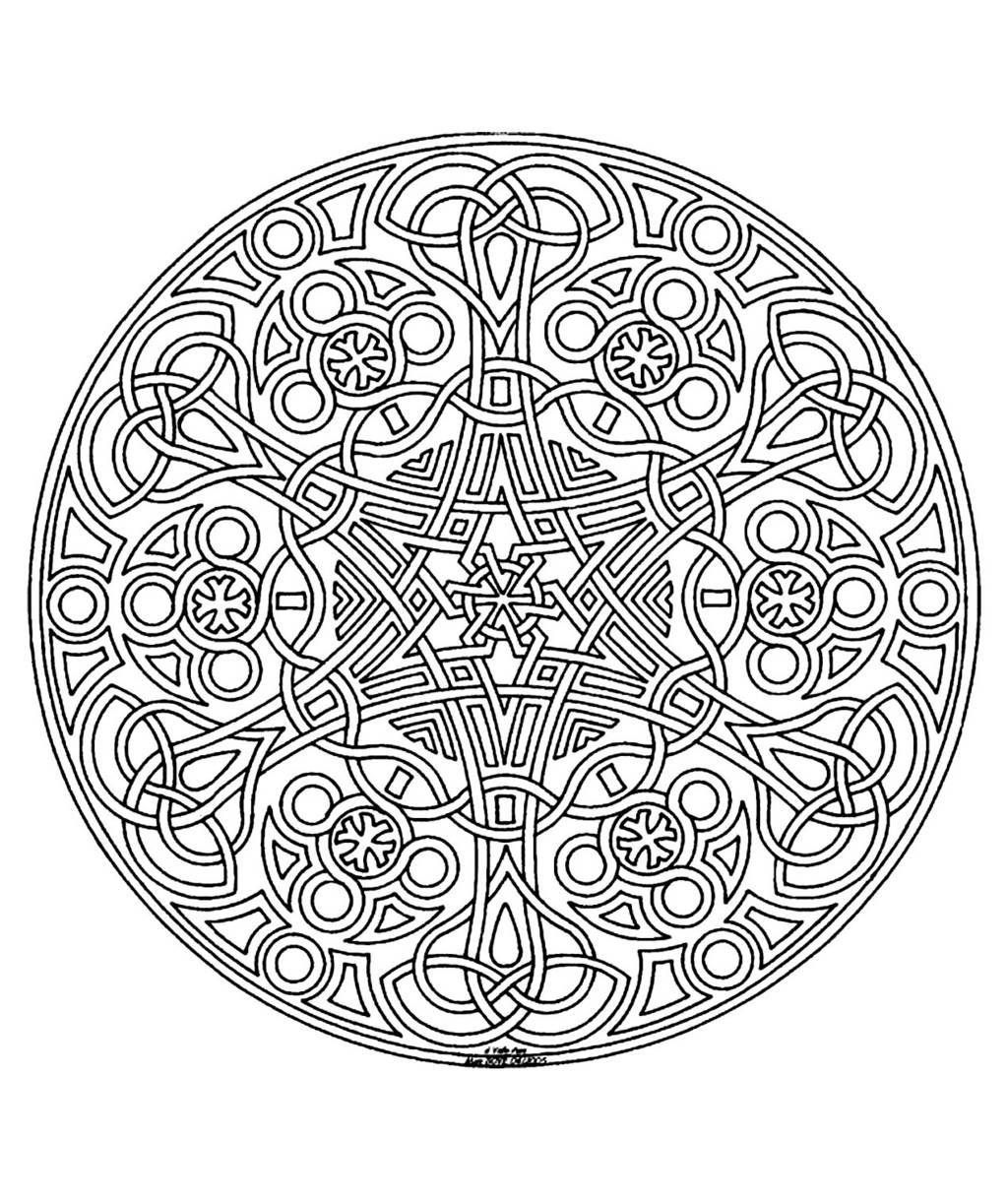 Free Mandala Difficult Adult To Print 20 Coloring Pages   Coloring ...