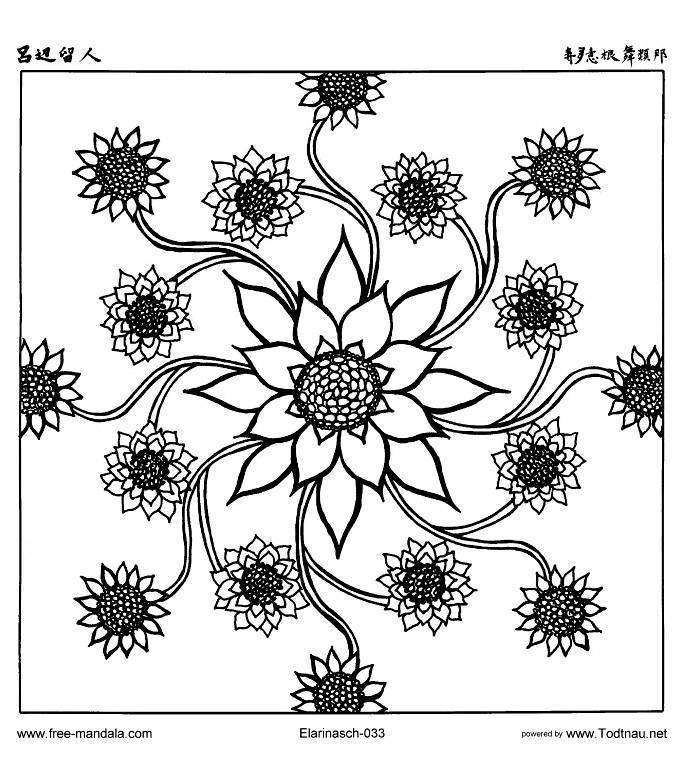 Free Mandala Difficult Adult To Print 6 Coloring Page