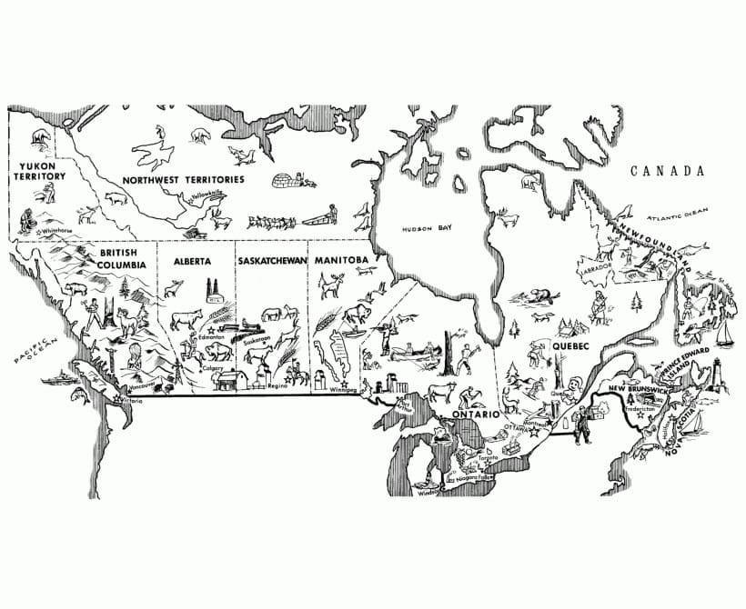 Free Map of Canada