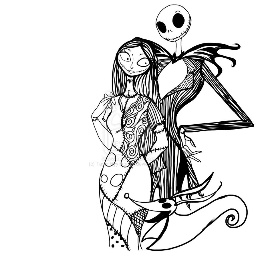 free Nightmare Before Christmas Pages Coloring Page