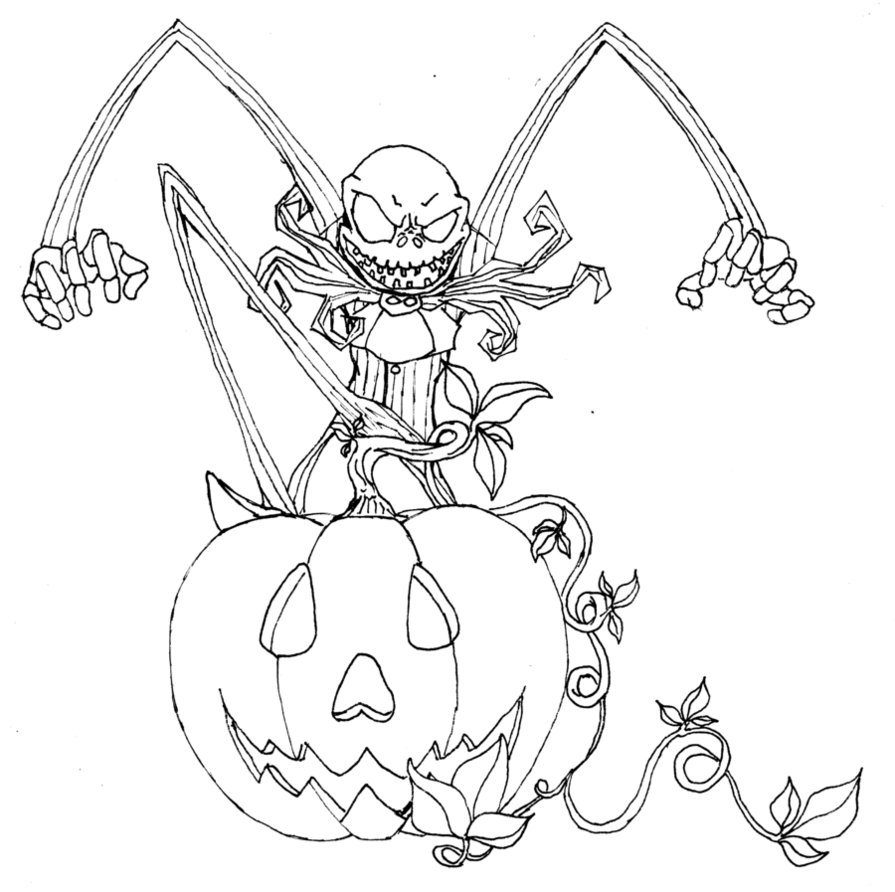 free Nightmare Before Christmas pictures for coloring Coloring Page