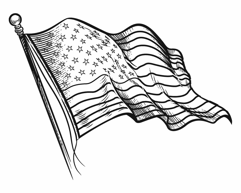 Free Printable American Flags