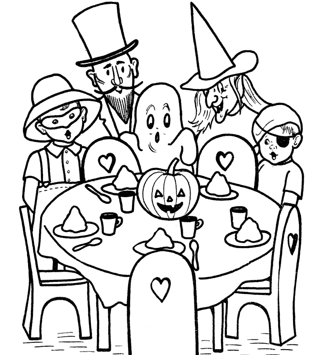 Free Printable Halloween For Kids Coloring Page