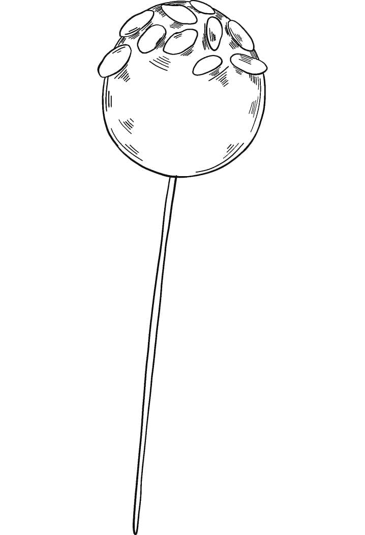 Free Printable Lollipop Coloring Page