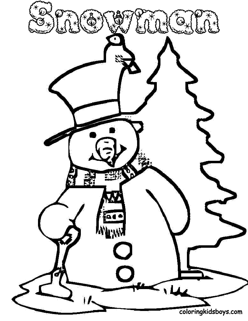 Free Printable Snowmans