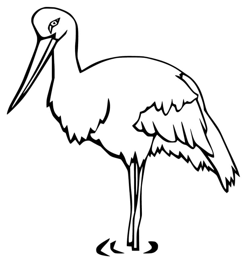 Free Printable Stork