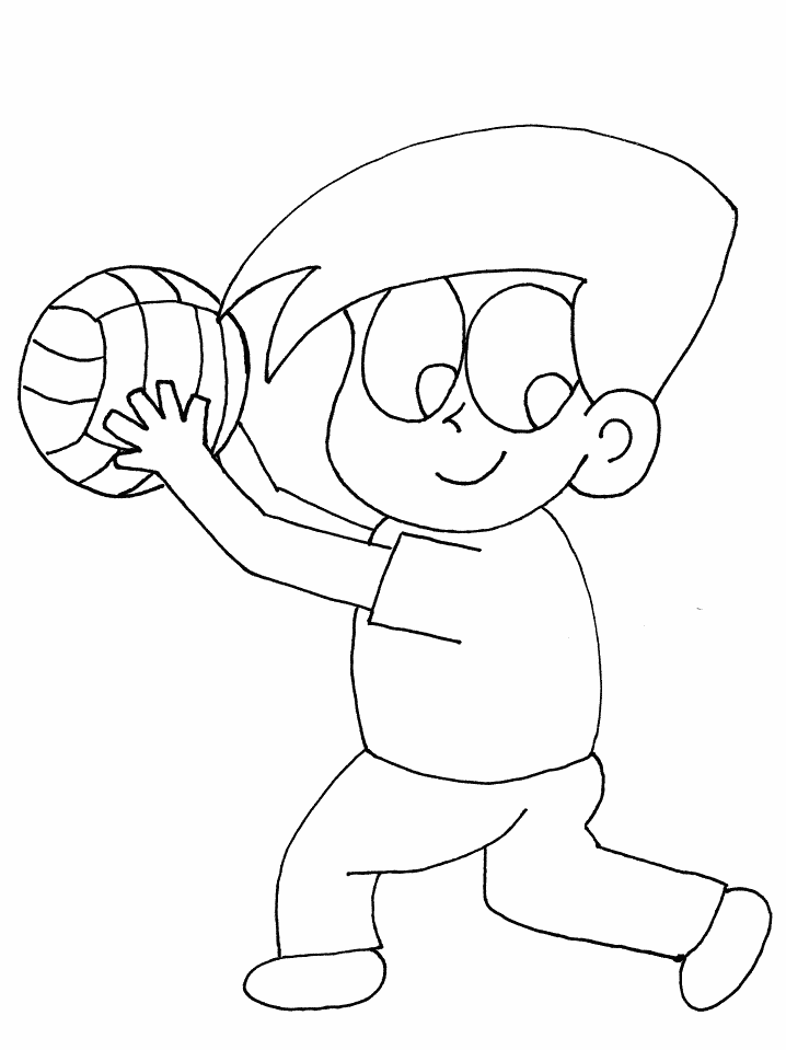 Free Printable Volleyballs Coloring Page
