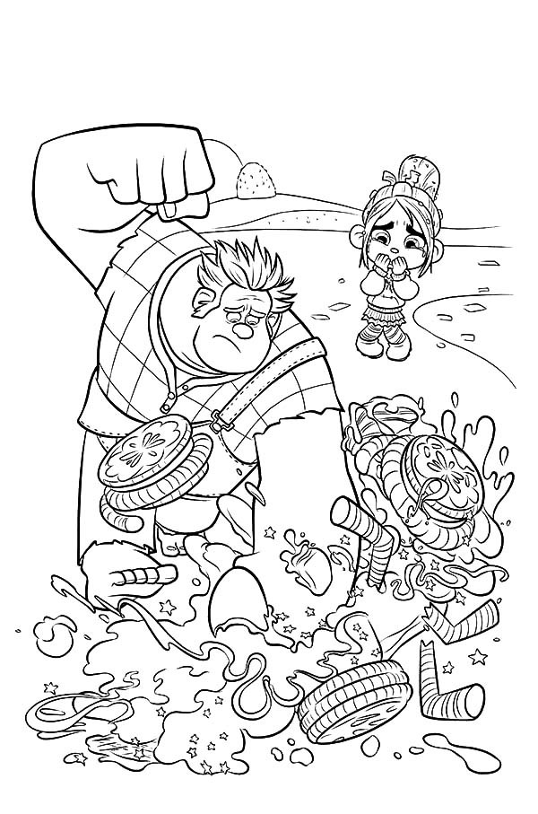 Free Printable Wreck-it Ralph Coloring Pictures Coloring Page