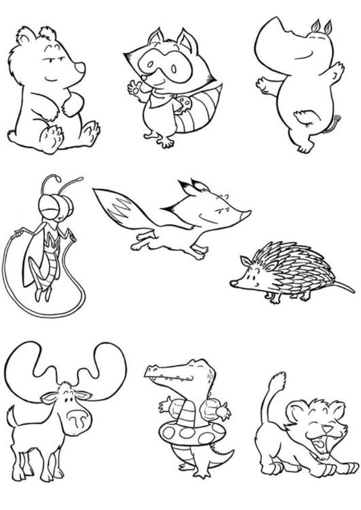Free S Of Animals Baby Zooa79d Coloring Page