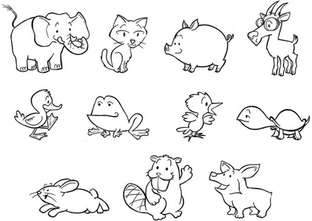 Free S Of Animals Baby9b4e Coloring Page