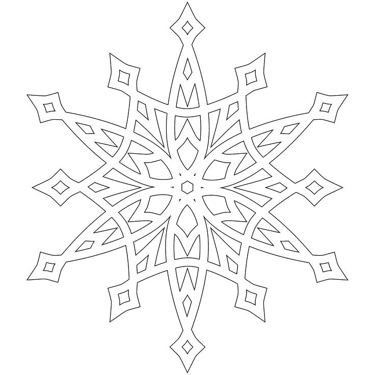 Free Snowflakes Coloring Page