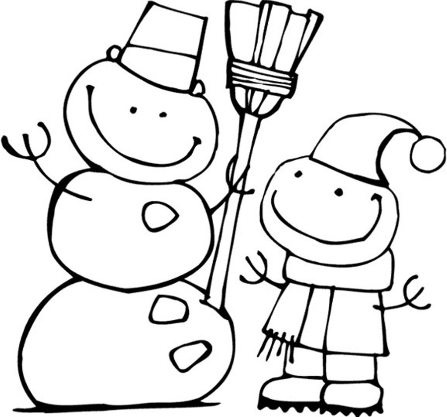 Free Snowman S For Kids D7a0 Coloring Page