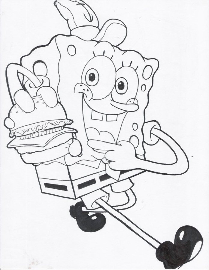 Free Spongebob S For Kids Coloring Page