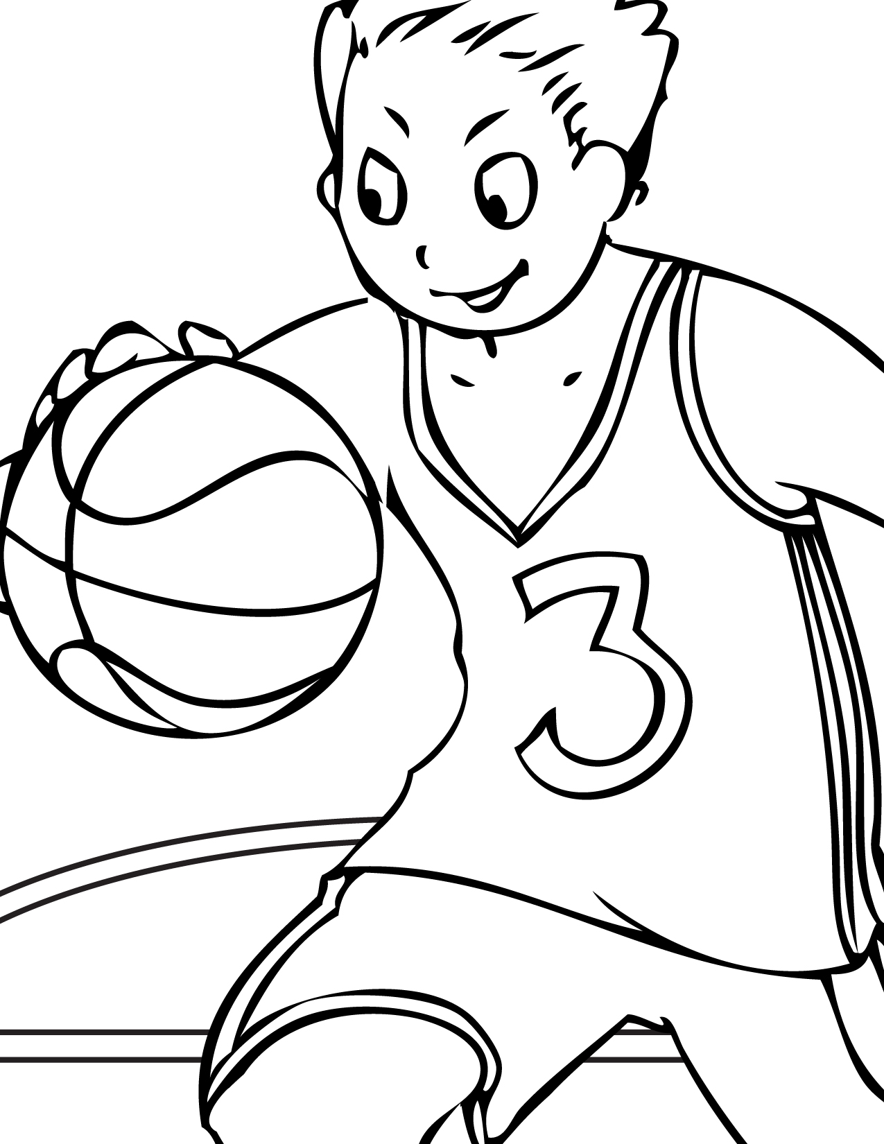 Free Volleyballs Coloring Page