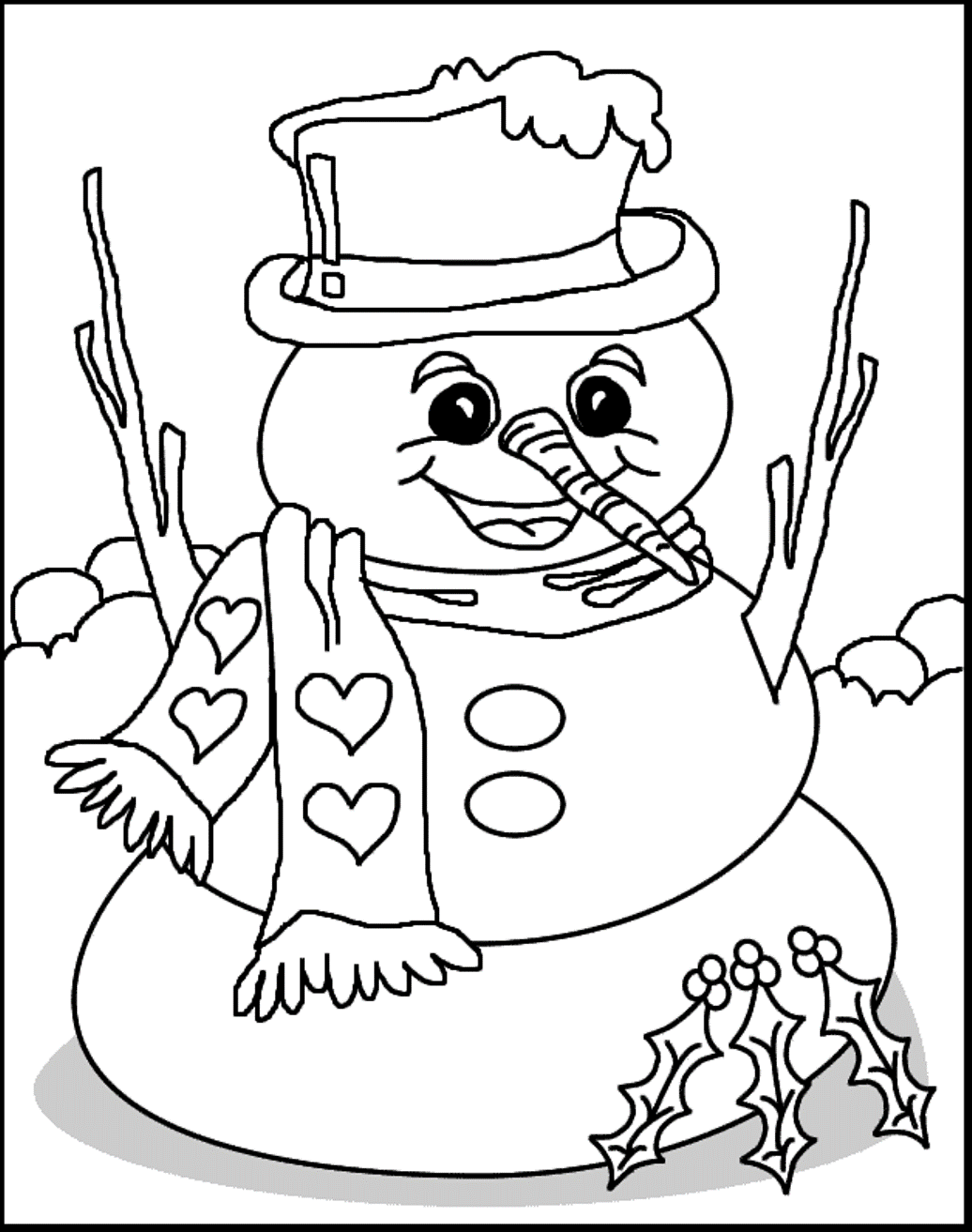 Free Winter S Snowman Print Able0c15 Coloring Page