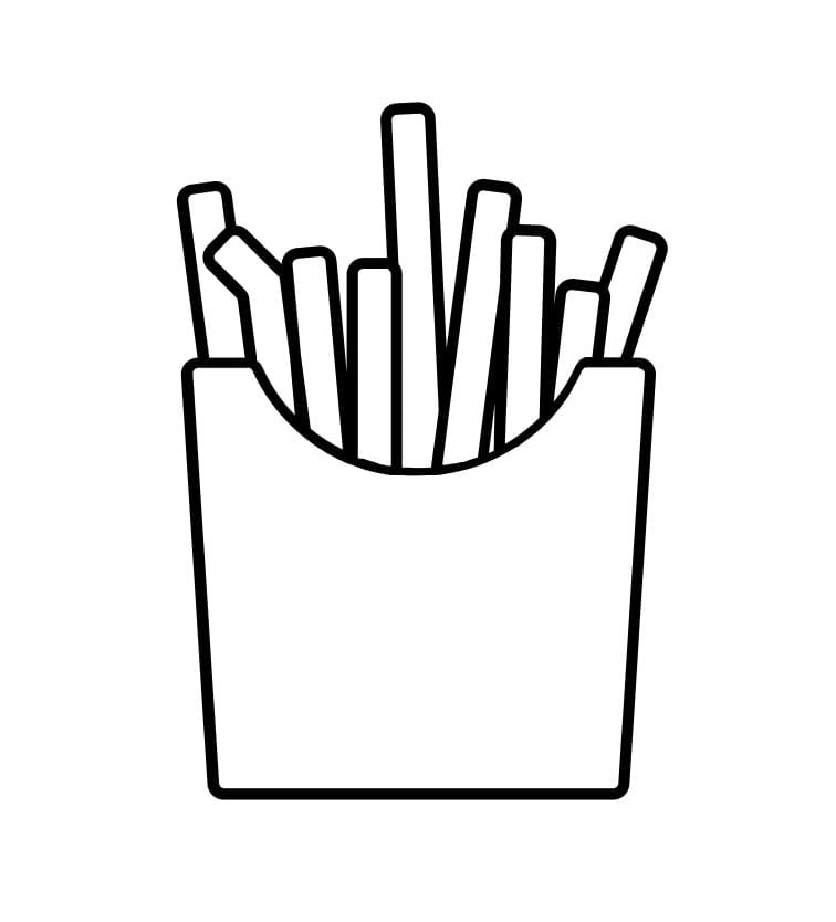 French Fries 11 Coloring Page