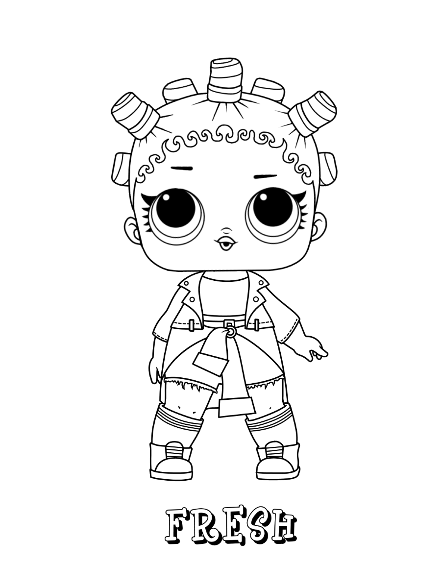 Fresh Lol Doll Coloring Pages   Coloring Cool