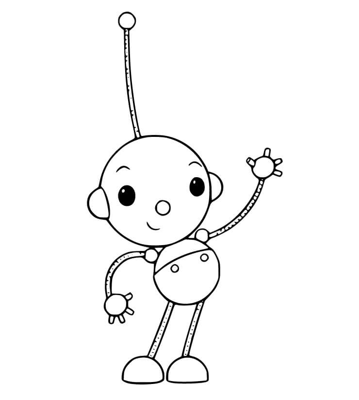 Friendly Olie Polie Coloring Page