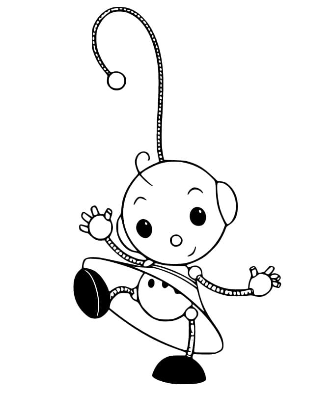 Friendly Zowie Polie Coloring Page