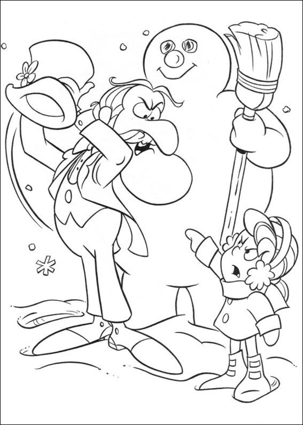 Frosty the Snowman coloring page magician