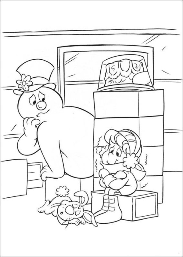 Frosty the Snowman coloring pages ice Coloring Page