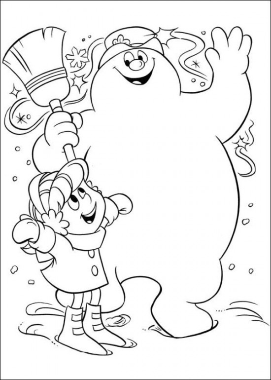 Frosty the Snowman coloring pages Coloring Page