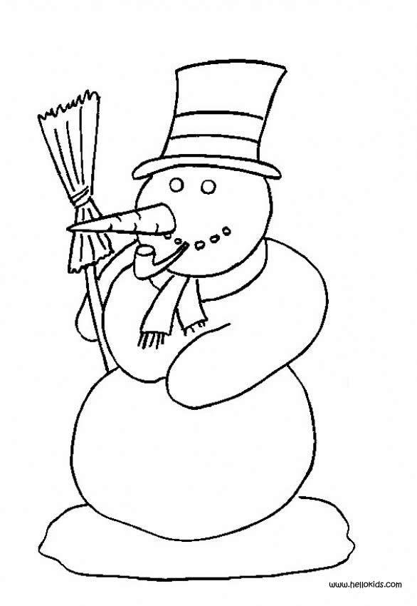 Frosty The Snowman Coloring Page