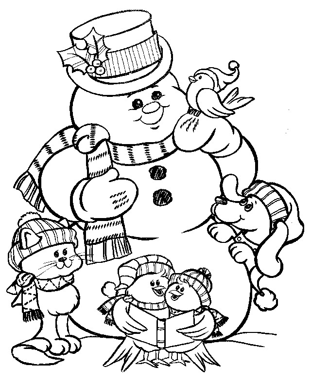 Frosty The Snowmans Coloring Page