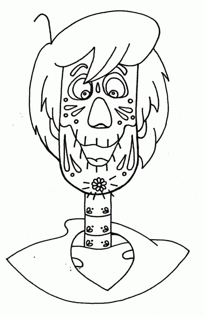 Fun Shaggy Coloring Page