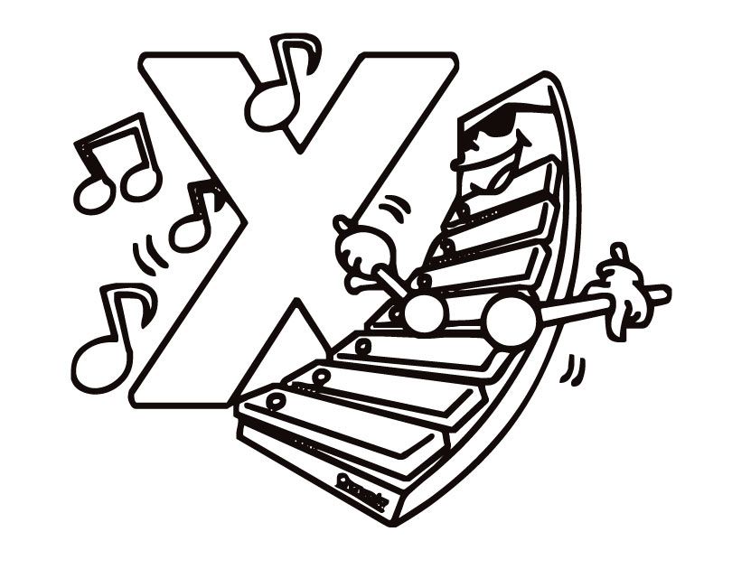 Fun Xylophones Coloring Page