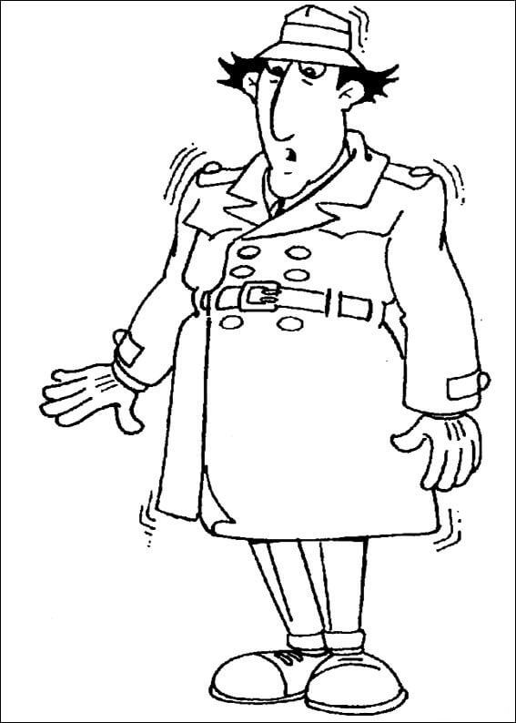 Funny Inspector Gadget Coloring Page