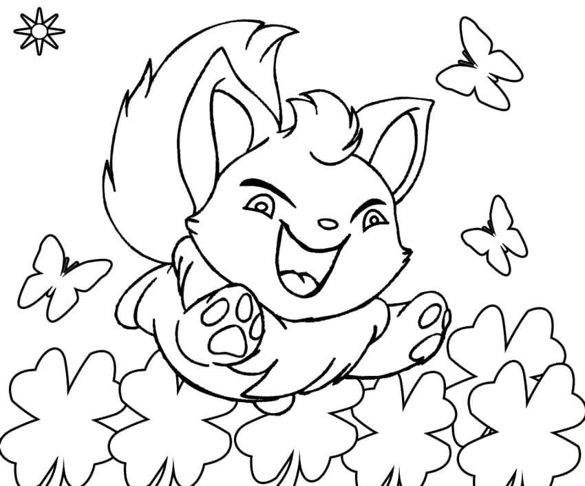 Funny Neopets Coloring Page