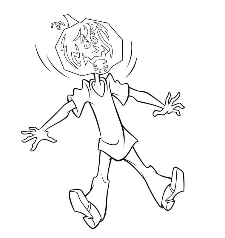 Funny Shaggy Coloring Page