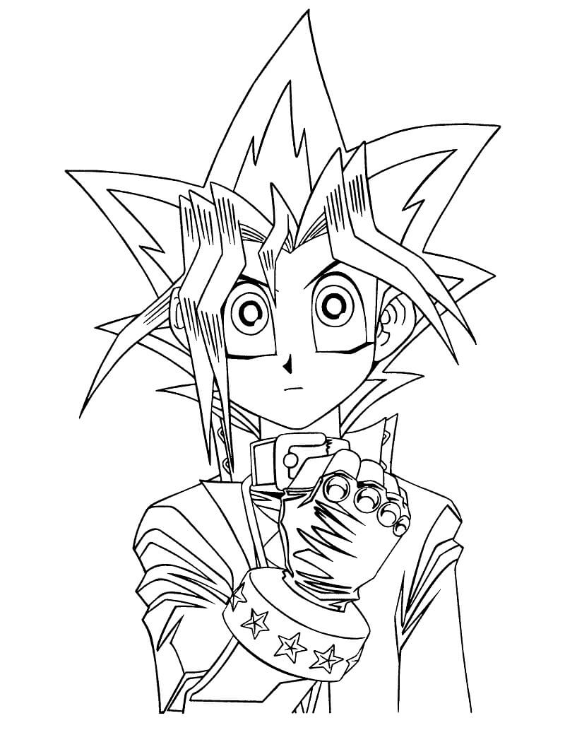 Funny Yu-Gi-Oh Coloring Page