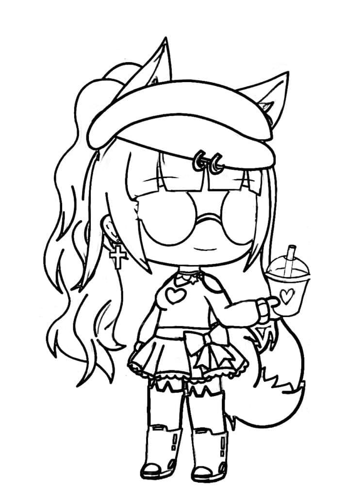 gacha life 19 coloring pages coloring cool