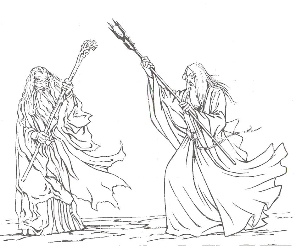 Gandalf and Saruman