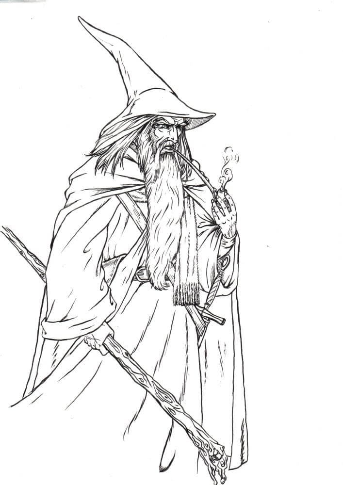 Gandalf Coloring Page