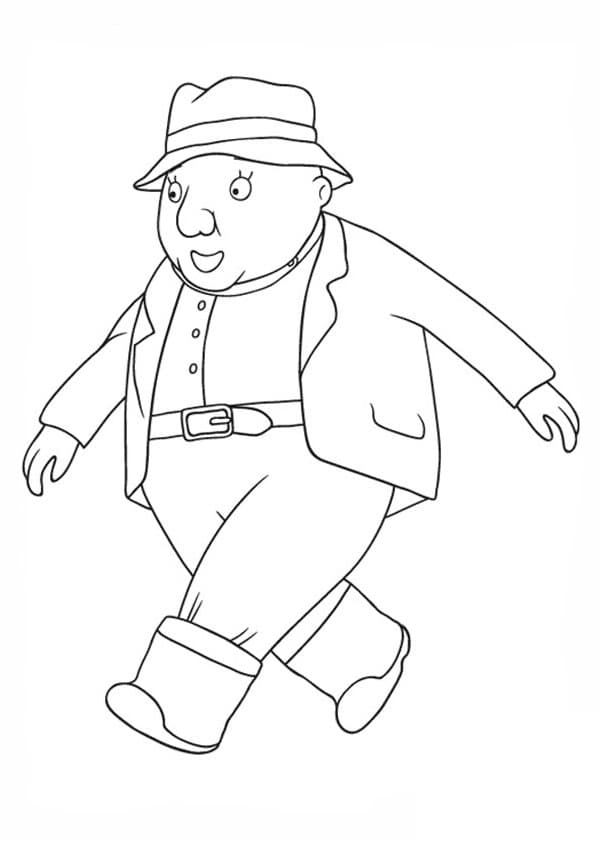 Gardener from Little Princess Coloring Page
