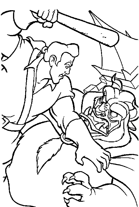 Gaston Wants To Punch Beast Disney Princess D058