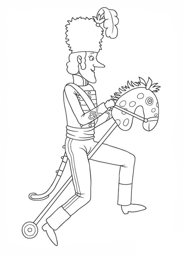 General from Little Princess Coloring Page