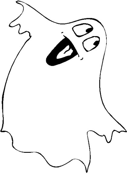Ghost Printable Halloween Coloring Page